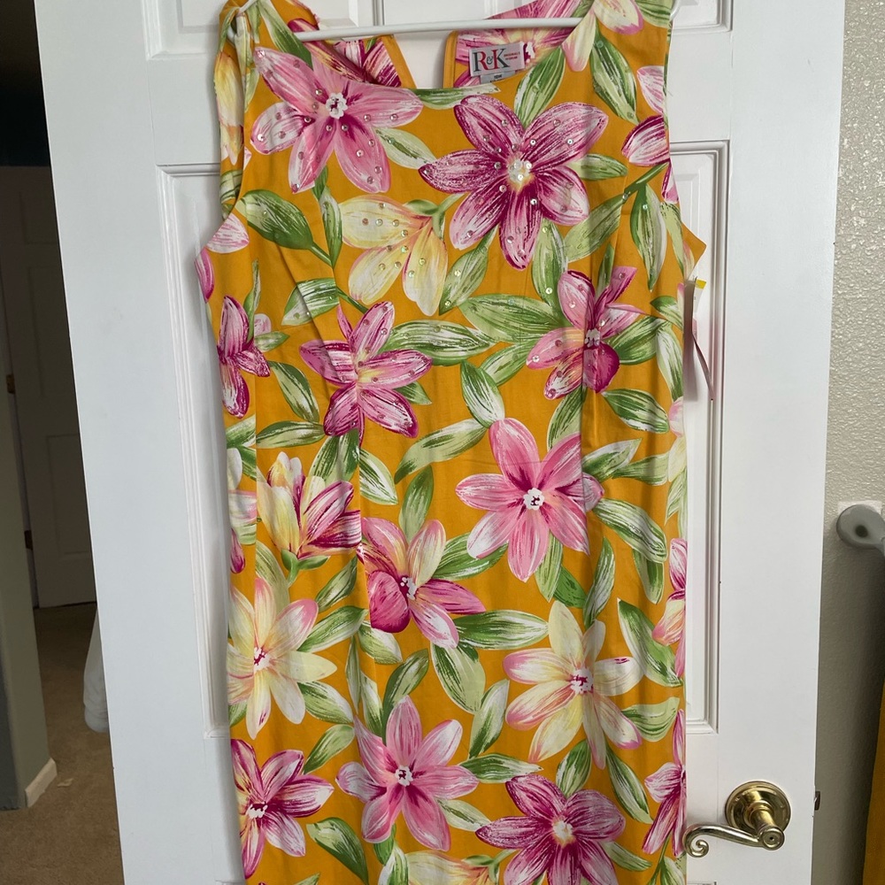 Yellow Floral Dress